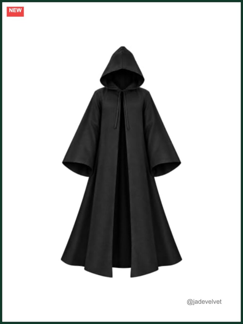 Hooded Cloak Medieval Tunic Polyester Fantasy Robe Cosplay Halloween